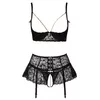 Lingerie set abierta fina 85C/L — shelf bra & suspender skirt Photo 9