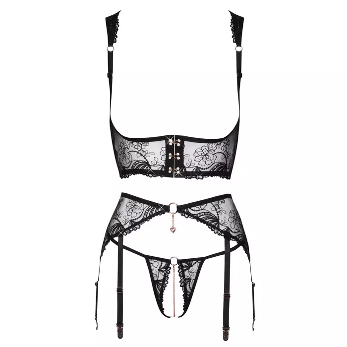 Open-cup lingerie set Abierta Fina M Photo 9