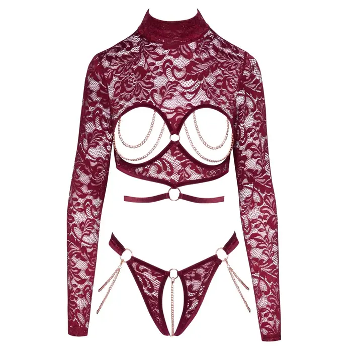 Apakšveļas komplekts abierta fina Open Top & Thong L Photo 9