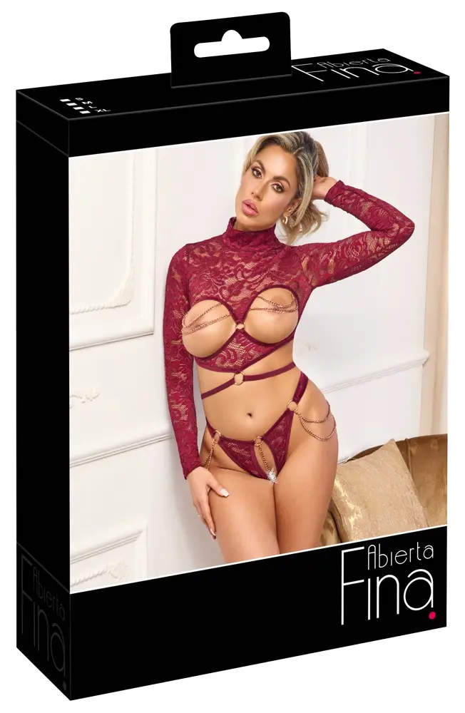 Apakšveļas komplekts abierta fina Open Top & Thong L Photo 12