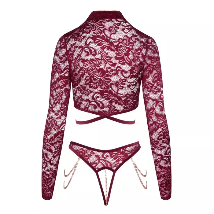Lingerie set abierta fina Open Top & Thong, size XL Photo 10