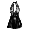 Noir Dress Lacing L — mini kleita bez siksnām un ar atvērtu muguru Photo 6