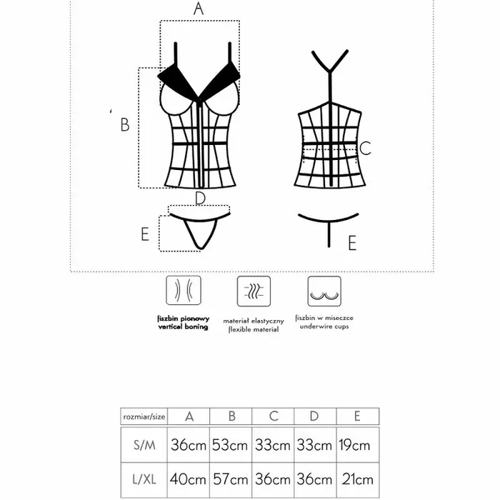 Corset and thong LIVCO LAURA LC 20215 Photo 6