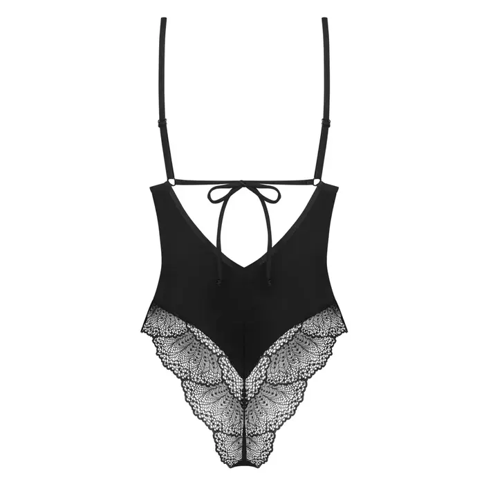 OBSESSIVE OBS Body Lobellis чёрное кружевное боди XS/S Photo 8