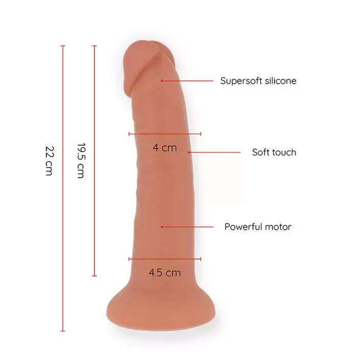 ONINDER Large Bogotá vibrator dildo — 22 cm, silicone Photo 3