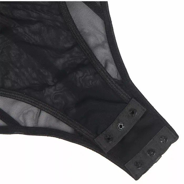 Боди SUBBLIME D-239905 — черное с цепочными бретелями S/M Photo 9