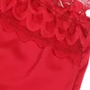 SUBBLIME Satin Babydoll with Lace, Red S/M Photo 7