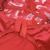 SUBBLIME Satin Babydoll with Lace, Red S/M Photo 11