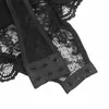 Боди-тедди SUBBLIME с подвязками и кружевом - черный L/XL Photo 5