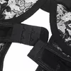 Боди-тедди SUBBLIME с подвязками и кружевом - черный L/XL Photo 12