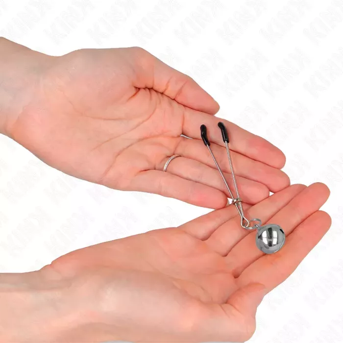 Зажимы для сосков KINK Thin Bell — металл, 7 см Photo 3