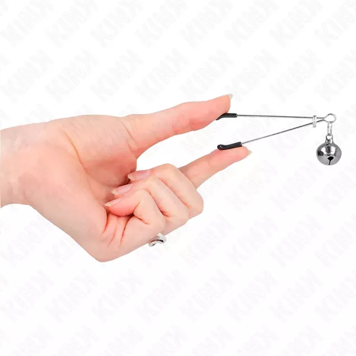 Зажимы для сосков KINK Thin Bell — металл, 7 см Photo 4