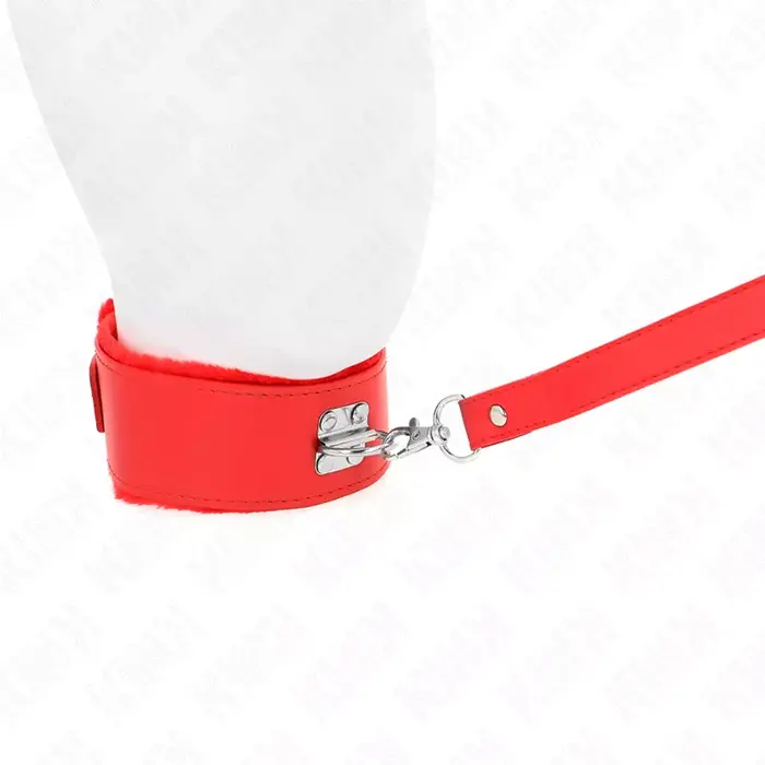 KINK Necklace with Leash 116 см — Model 4 Red Photo 3