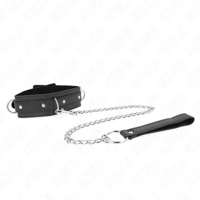 KINK Collar with Leash 65 cm — 3 gredzenu regulējamā apkakle Photo 2