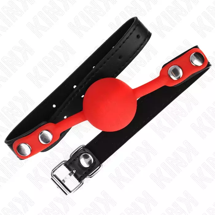 Mēles aizbāznis KINK SARKANS 4 cm ar siksnu 60×2 cm Photo 2