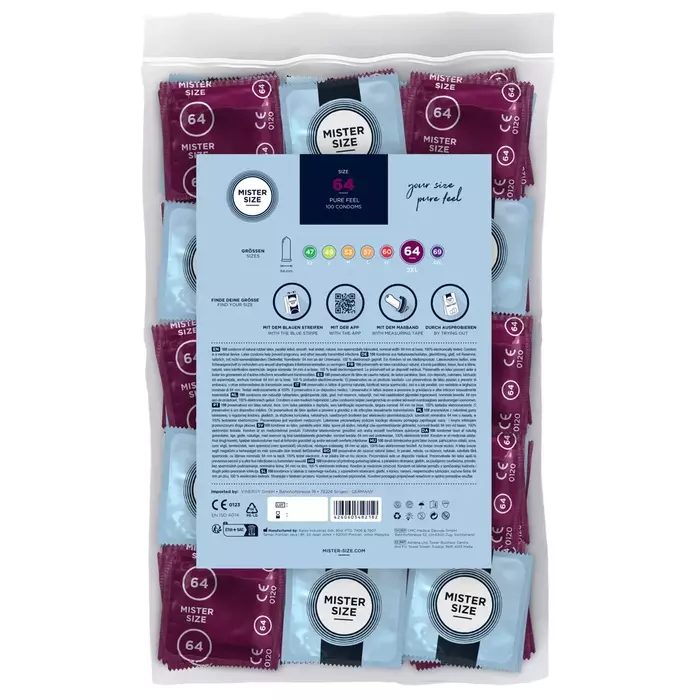 Condoms mister size 64 mm — pack of 100 Photo 2
