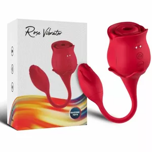 Klitorālais laizīšanas un vibrējošs masieris ARMONY FOR COUPLES D-237963 — 10 režīmi, sarkans