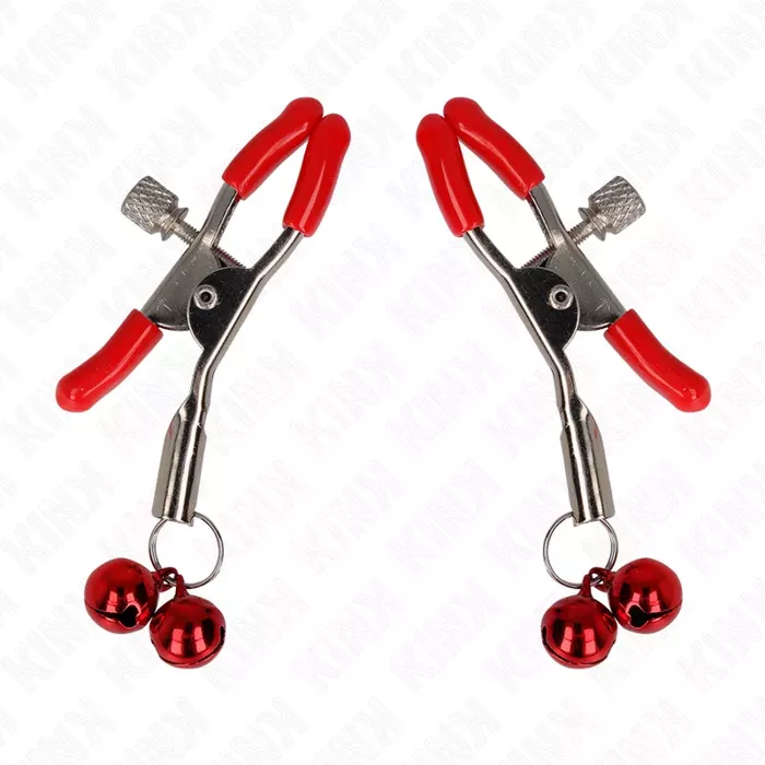 Зажим для сосков KINK Red Double Bell 6 см Photo 2