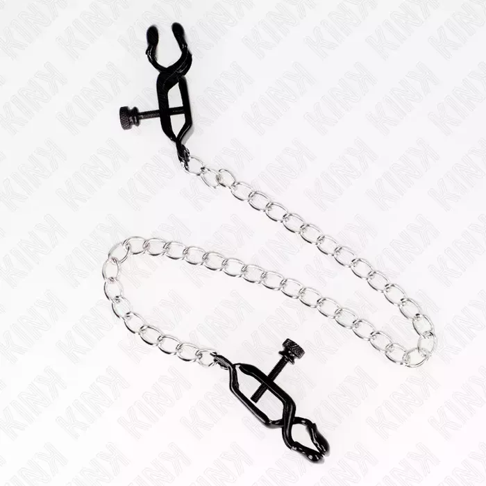 Krūšu galu skavas KINK Flat Chain Silver 30 cm Photo 2