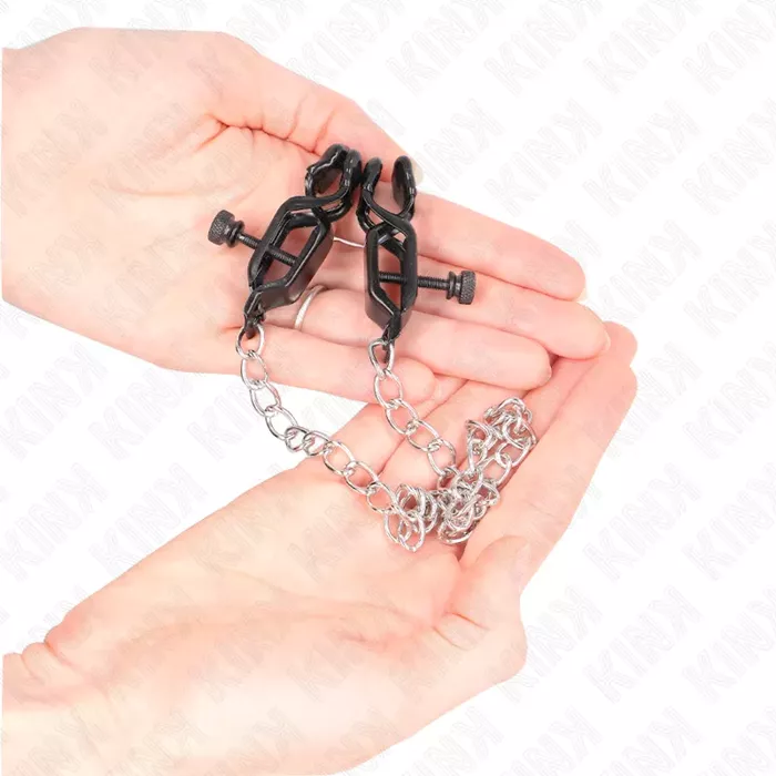 Krūšu galu skavas KINK Flat Chain Silver 30 cm Photo 3