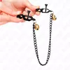 KINK Flat Chain krūšu skavas ar zvaniņu Photo 4
