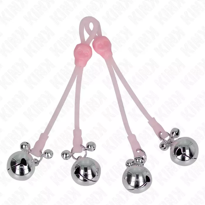 Nipple clamps KINK Luminous Skull adjustable Photo 2