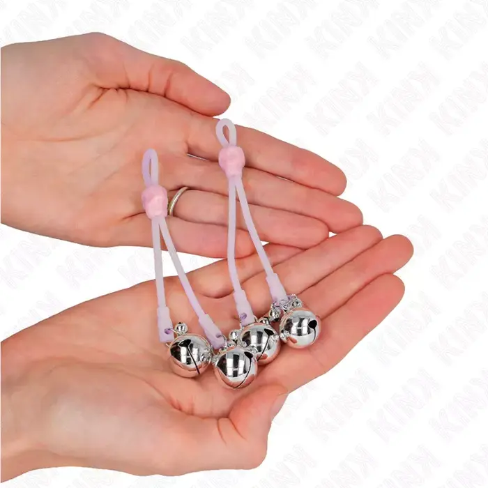 Nipple clamps KINK Luminous Skull adjustable Photo 3