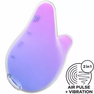 Massager & vibrator SATISFYER D-241228 — Mermaid Vibes, violet and pink, combined stimulator and vibrator