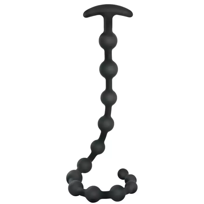 Anal beads Black Velvets — silicone tapered 50 cm Photo 2