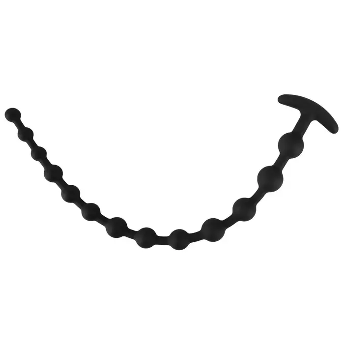 Anal beads Black Velvets — silicone tapered 50 cm Photo 4