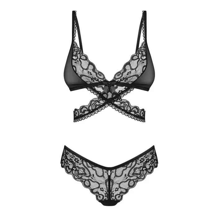 Комплект OBSESSIVE Blomentis — бюстгальтер и трусики XL/2XL Photo 6
