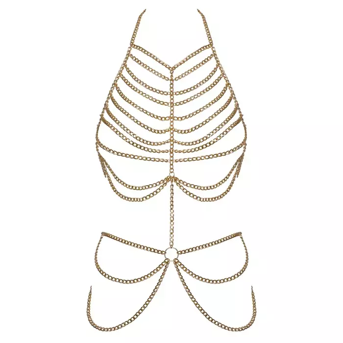 Body chain Cottelli Collection Gold adjustable metal body chain Photo 5