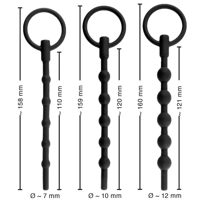 Anal plug set Penisplug Training Set x3 Photo 7