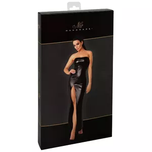 Женское длинное платье Noir — модель 'Noir Dress long S' — размер S, без бретелей, powerwetlook 76% полиэстер 24% спандекс