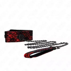 KINK Кружевное ожерелье с кожаным ремнем 105 см / 44 x 5.5 см, D-240757