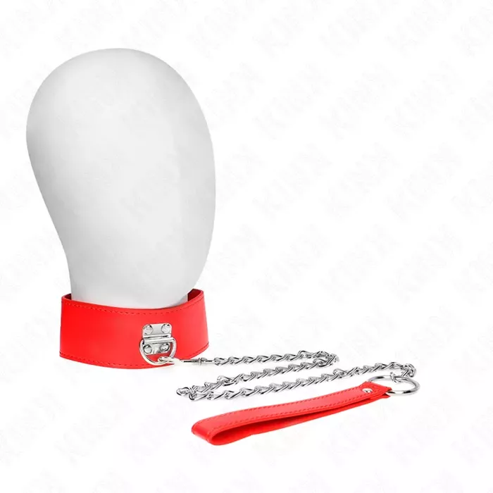 Necklace-style belt KINK COLLAR & GAG — 65 cm, adjustable Photo 2