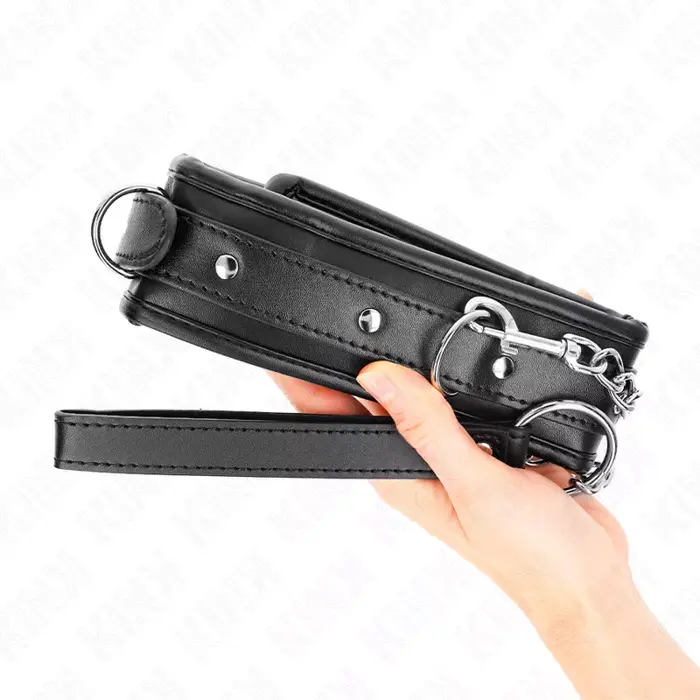 Heavy Necklace with Belt — KINK COLLAR & GAG 65 cm Photo 5