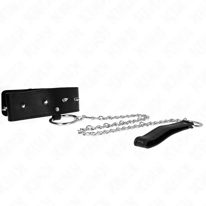KINK COLLAR & GAG model 2 apkakles un pavadones komplekts Photo 2