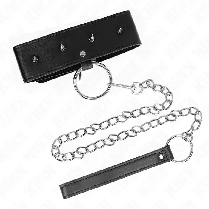 KINK COLLAR & GAG model 2 apkakles un pavadones komplekts Photo 4