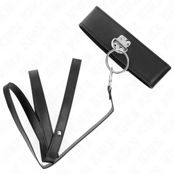 Leash and collar set KINK COLLAR & GAG — 116 cm / 50x5 cm Photo 4