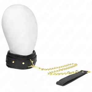 KINK Ожерелье с ремешком из искусственной кожи модель 1, регулируемое 37-54 см x 3 см, D-240803