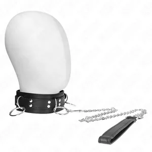 KINK Ожерелье с 3 кольцами для рабства с ремешком 80 см, 53 x 5 см, D-240808