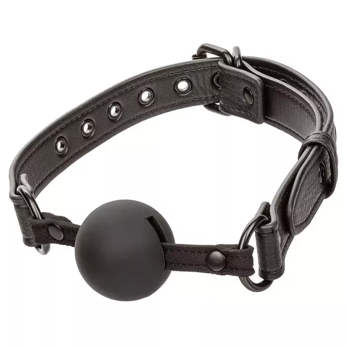 Ball gag CalExotics Nocturnal — silicone, black Photo 2
