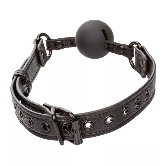 Ball gag CalExotics Nocturnal — silicone, black Photo 3