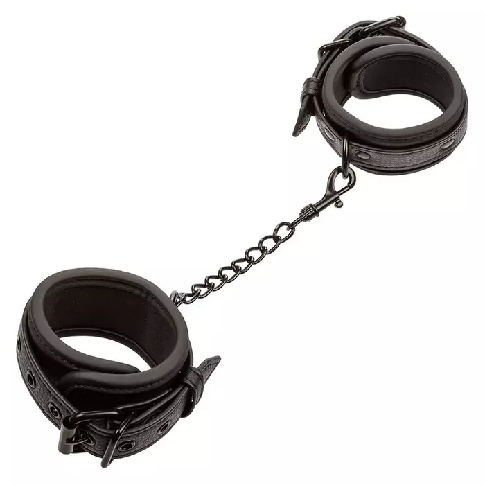 Leather wrist cuffs CalExotics Nocturnal — adjustable Photo 2