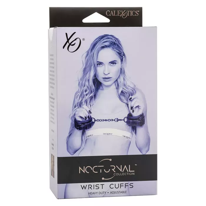 Leather wrist cuffs CalExotics Nocturnal — adjustable Photo 7