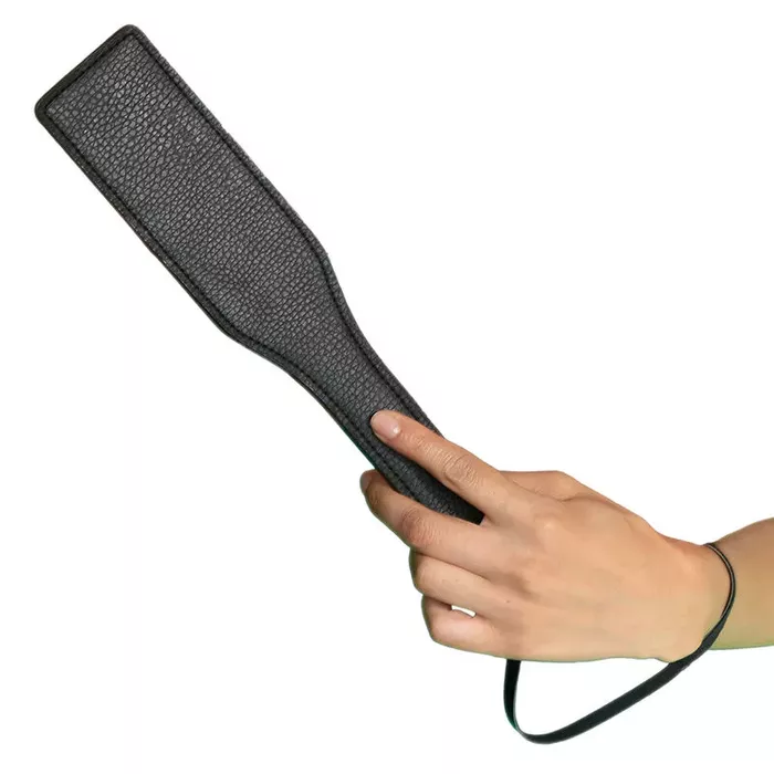 Leather paddle CalExotics Nocturnal — paddle, black Photo 4