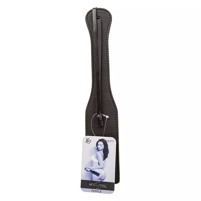 Leather paddle CalExotics Nocturnal — paddle, black Photo 8