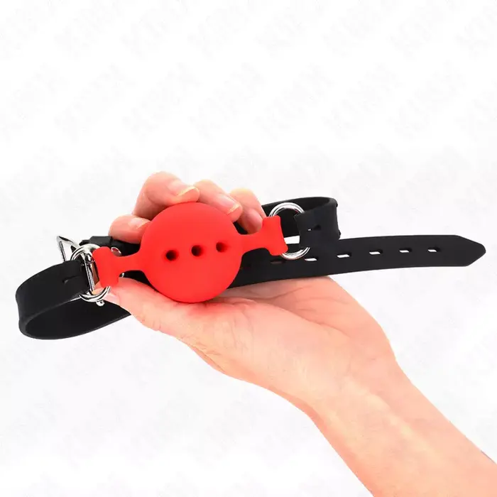KINK COLLAR & GAG pilnīgi silikona knaibles 55×2 cm Photo 2