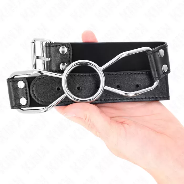 Mutes žņaudzējs KINK COLLAR & GAG SPIDER izm. S Photo 4